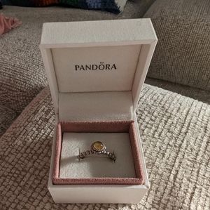 Pandora Citrine Stacking Ring
